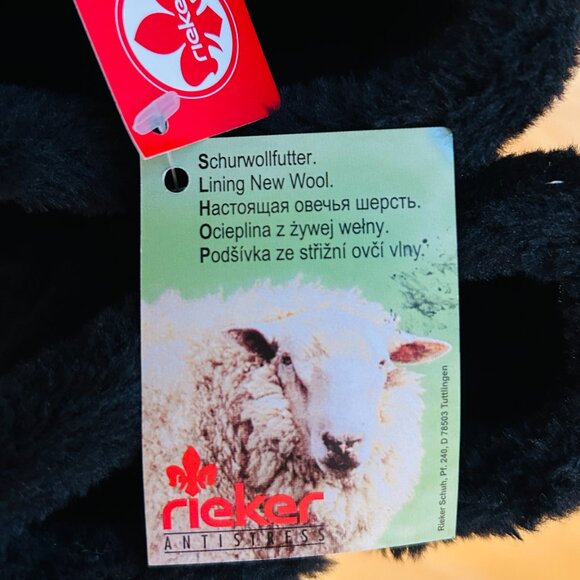 Women's Rieker "Everest" Dual Zip Wool Fleece Lined Ankle Boots Size 6 (EU 37) - Picture 10 of 13